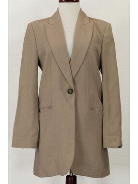 NWT $4995 BRUNELLO CUCINELLI VISCOSE/LINEN BLEND BLAZER SIZE 40